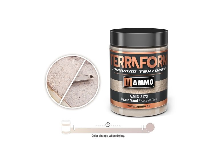 AMMO MIG 2173 Beach Sand - Terraform - 100ml - Mig2173terraform beach sand 1 - MIG2173