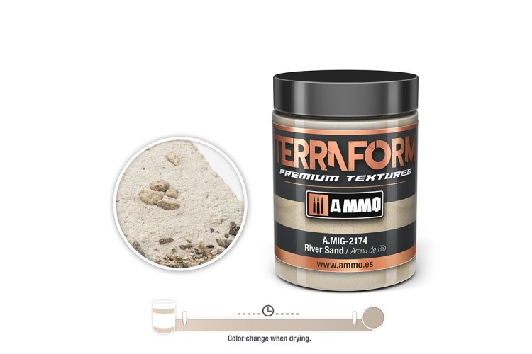 AMMO MIG 2174 River Sand - Terraform - 100ml - Mig2174terraform river sand 1 - MIG2174