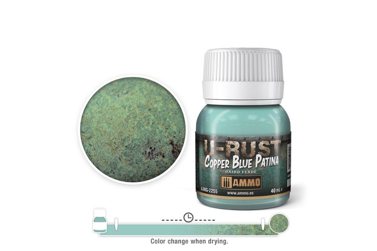 AMMO MIG 2255 U-Rust Copper Blue Patina - 40ml - Mig2255 1 - MIG2255