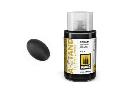 AMMO MIG 2354 A-Stand Black Primer & Microfiller - 30ml - Mig2354 1x - MIG2354