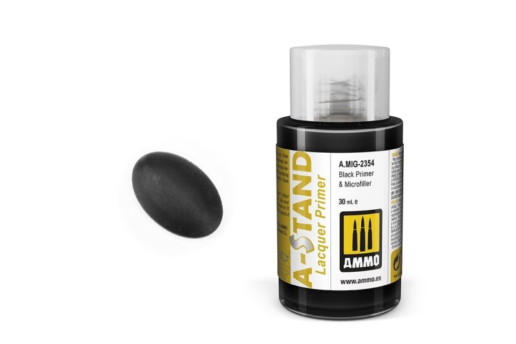 AMMO MIG 2354 A-Stand Black Primer & Microfiller - 30ml - Mig2354 1x - MIG2354