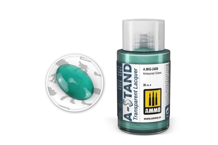 AMMO MIG 2406 A-Stand Transparent Armoured Glass - 30ml - Mig2406 1 - MIG2406