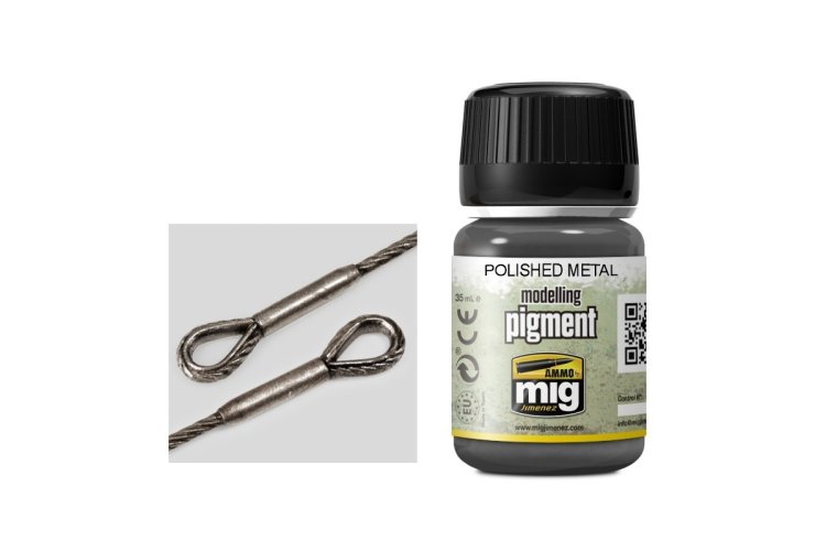 AMMO MIG 3021 Polished Metal Pigment - Mig3021 xs - MIG3021-XS