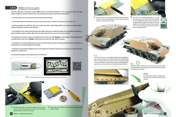 AMMO MIG 6311 ZIMMERIT &ndash; De Ultieme Handleiding voor Modelbouw van Zimmeritstructuren - Engelstalig - Mig6311 5 - MIG6311