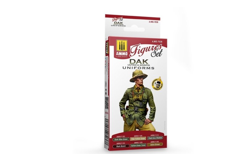 AMMO MIG 7038 DAK Uniforms Africa Korps Figures - Acryl Set - Mig7038 xs 1 - MIG7038-XS