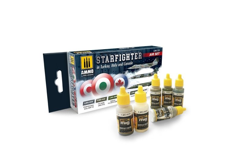 AMMO MIG 7231 F-104G Starfighter (Turkey, Italy & Canada) - Acryl Set - Mig7231 xs - MIG7231-XS