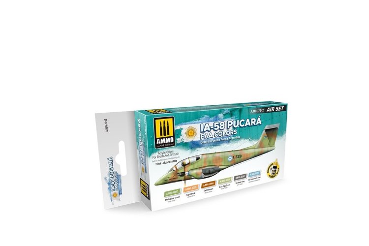 AMMO MIG 7242 IA-58 Pucara FAA Colors - Acryl Set - Mig7242 xs 1 - MIG7242-XS
