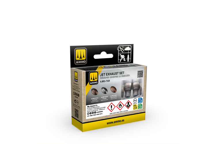 AMMO MIG 7528 A-STAND - Jet Engine Exhaust Colour Set - 3x30ml - Mig7528 xs 1 - MIG7528-XS