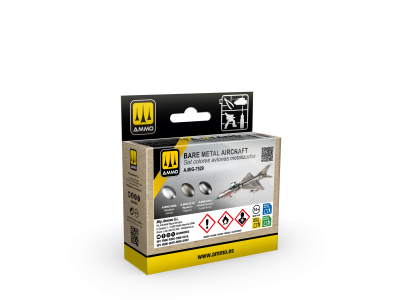 AMMO MIG 7529 A-STAND - Bare Metal Aircraft Colour Set - 3x30ml - Mig7529 xs 1 - MIG7529-XS