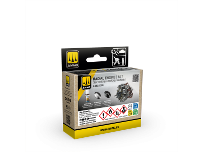 AMMO MIG 7530 A-STAND - Radial Engine Colour Set - 3x30ml - Mig7530 xs 1 - MIG7530-XS