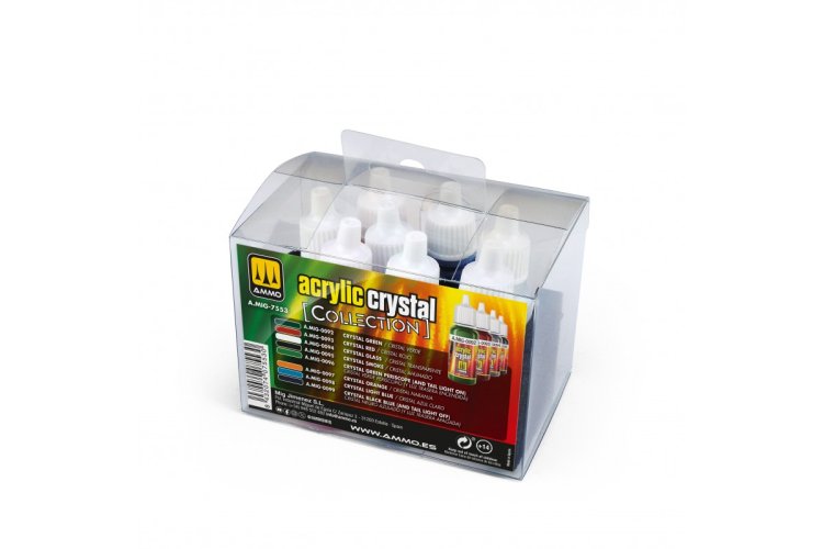AMMO MIG 7553 AMMO Collections - Kristalkleuren - 8 stuks &aacute; 17ml - Mig7553 1 - MIG7553
