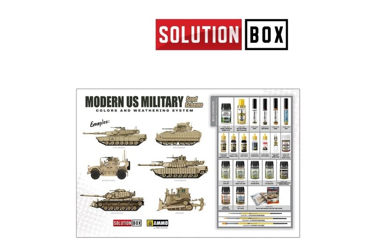 AMMO MIG 7712 Modern US Military Sand Scheme - Solution Box - Mig7712 2 - MIG7712
