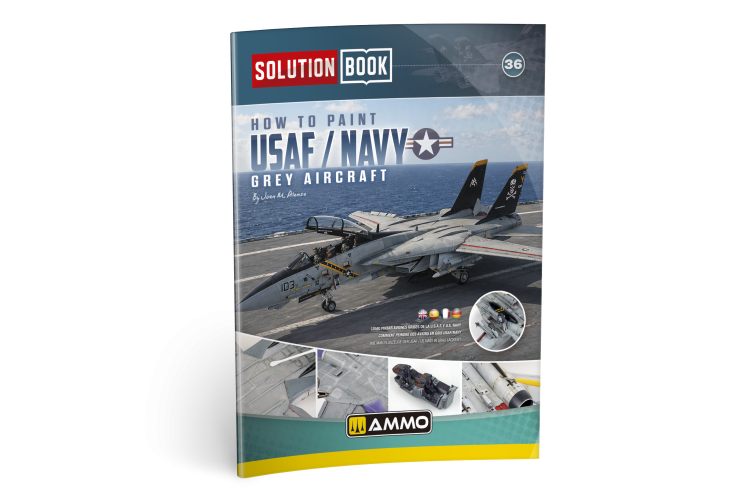 AMMO MIG 7739 Solution Box 36 - USAF / US NAVY Grey Aircraft - Kleuren- en Verweringssysteem - Mig7739 3 - MIG7739