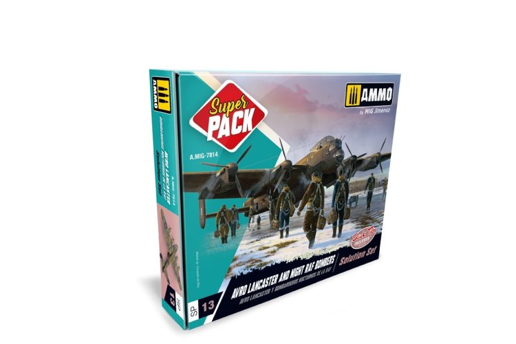 AMMO MIG 7814 Super Pack Acro Lancaster RAF Bombers - Solution Set - Mig7814super pack avro lancaster and night raf bombers solution set 1 - MIG7814