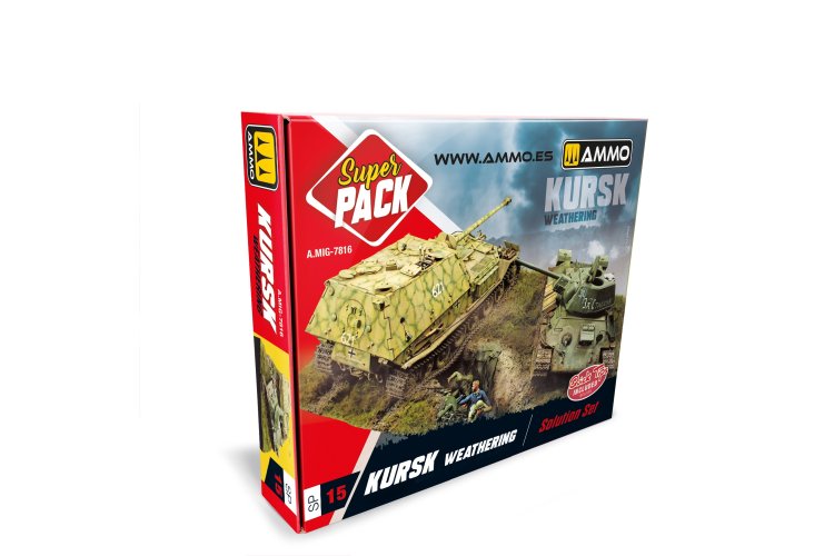 AMMO MIG 7816 Super Pack - Kursk WWII Weathering for Model Building - Solution Set - Mig7816 1 - MIG7816