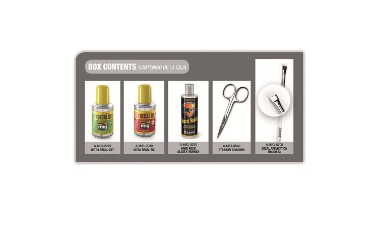 AMMO MIG 7821 Model Decal Application Set for Beginners - Mig7821 2 - MIG7821