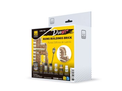AMMO MIG 7831 Dio Set - Ruins Buildings Brick - Diorama Set om Bakstenen Ru&iuml;nes te Maken - Mig7831 xs 1 - MIG7831-XS