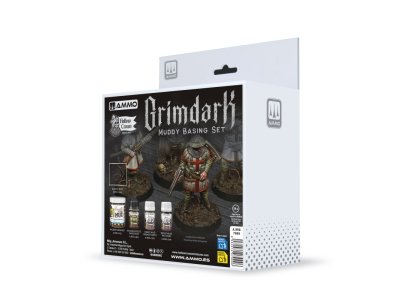 AMMO MIG 7999 Grimdark Muddy Basing Set - Set for Creating Muddy Terrain Bases - Mig7999 xs 1 - MIG7999-XS