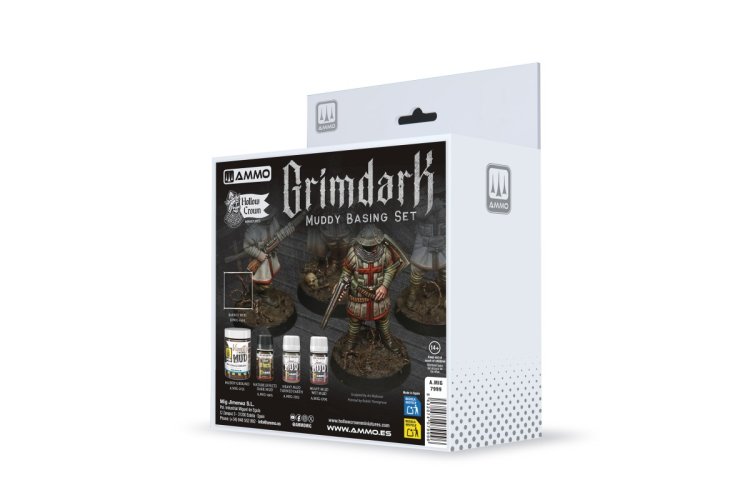 AMMO MIG 7999 Grimdark Muddy Basing Set - Set for Creating Muddy Terrain Bases - Mig7999 xs 1 - MIG7999-XS