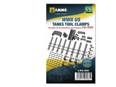 1:35 AMMO MIG 8083 WWII US Tanks Tool Clamps - Mig8083 1 - MIG8083