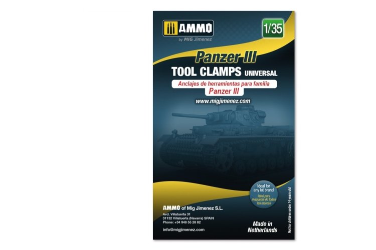 1:35 AMMO MIG 8087 Panzer III Tool Clamps - Universal - Mig8087 2 - MIG8087