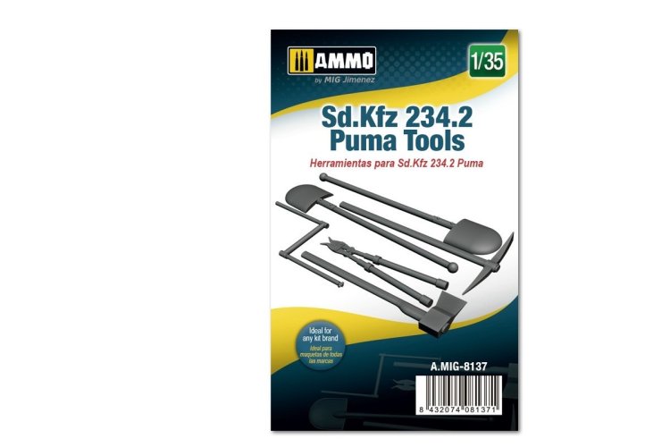 1:35 AMMO MIG 8137 SD.KFZ 234.2 Puma Tools - Mig8137 - MIG8137