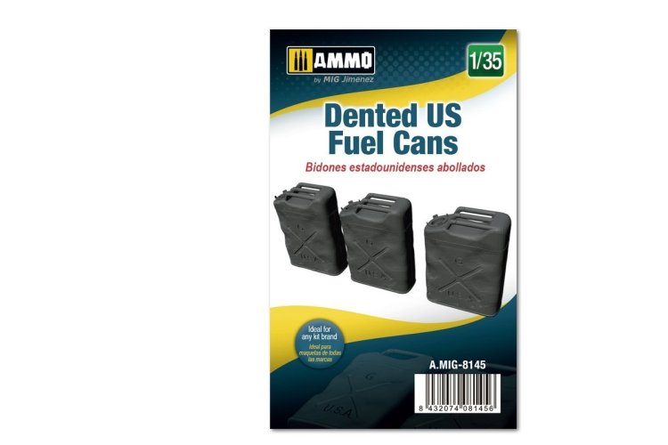 1:35 AMMO MIG 8145 Dented US Fuel cans - Mig8145 - MIG8145