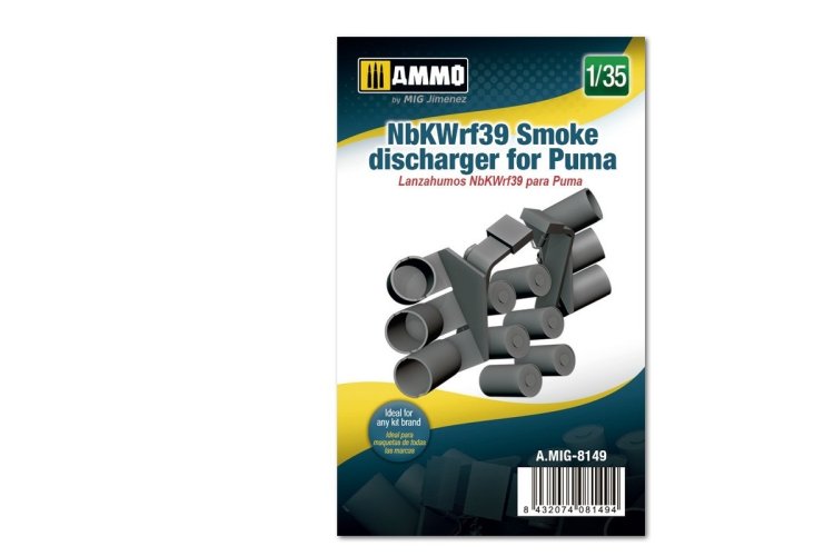 1:35 AMMO MIG 8149 NBKWRF39 Smoke Discharger for Puma - Mig8149 - MIG8149