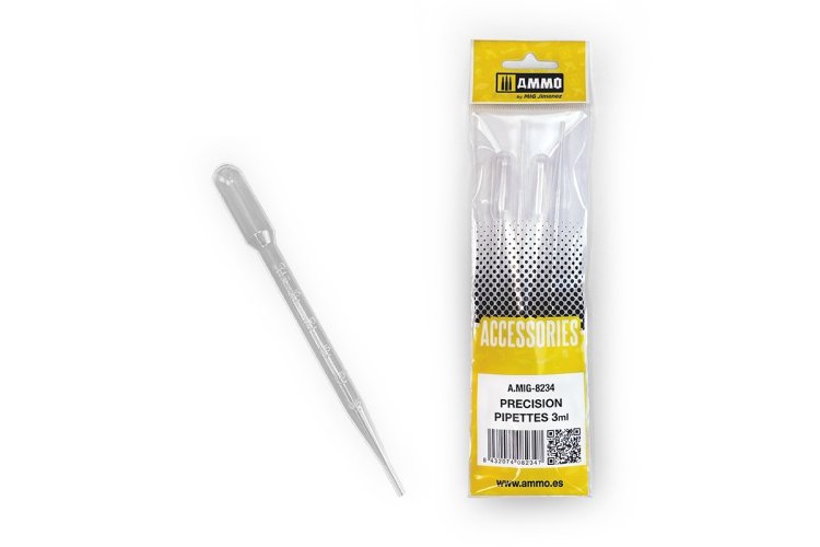 AMMO MIG 8234 Large Pipettes 3ml - 4pc - Mig8234 1 - MIG8234-XS