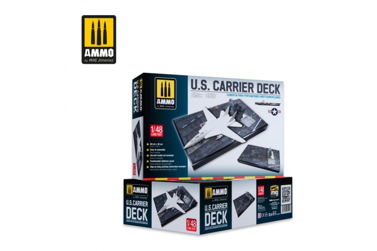 1:48 AMMO MIG 8507 U.S. Aircraft Carrier Light Deck Section - Mig8507 4 1 48 us aircraft carrier light deck section nimitz class - MIG8507