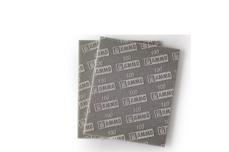 AMMO MIG 8555 Sanding Sponge Sheet - 100 grit - Mig8555 xs - MIG8555-XS