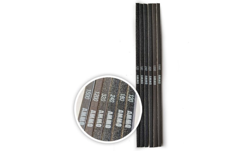 AMMO MIG 8568 Contour Sanding Sticks 120/180/240/320/1200/1500 grit - Mig8568 xs - MIG8568-XS