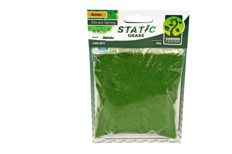 AMMO MIG 8813 Static Grass - Vibrant Spring - 4mm - 50gr. - Mig8813 static grass vibrant spring 4mm 1 - MIG8813-XS