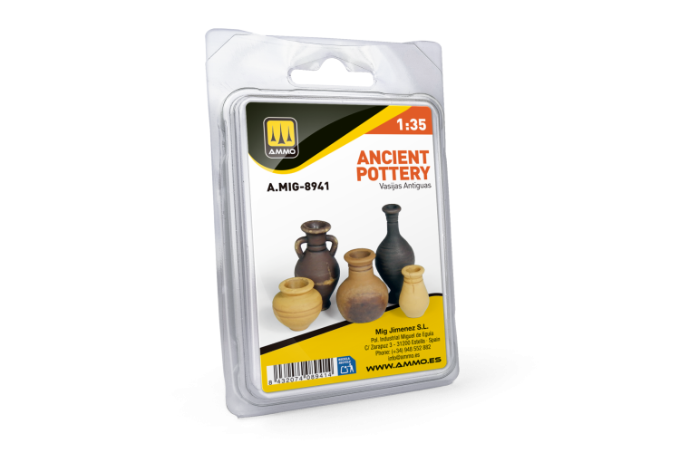 1:35 AMMO MIG 8941 Ancient Pottery - 3D Printed - 5 Pieces - Mig8941 xs 1 - MIG8941-XS