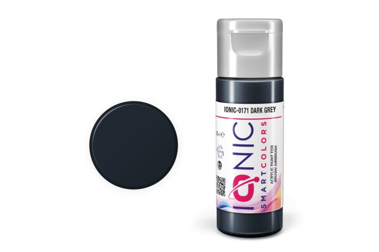 AMMO MIG IO0171 Ionic Smart Colors - Donkergrijs - Acryl - 20 ml - Migio0171 xs 1 - MIGIO0171-XS
