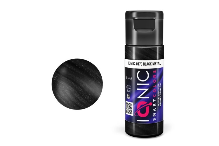 AMMO MIG IO0173 Ionic Smart Colors - Zwart Metaal - Metallic - Acryl - 20 ml - Migio0173 xs 1 - MIGIO0173-XS