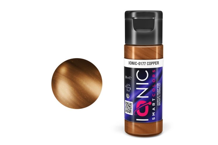 AMMO MIG IO0177 Ionic Smart Colors - Koper - Metallic - Acryl - 20 ml - Migio0177 xs 1 - MIGIO0177-XS