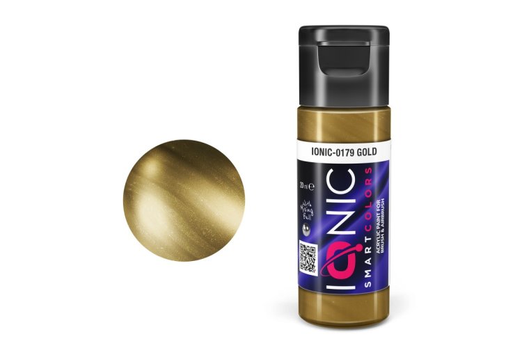 AMMO MIG IO0179 Ionic Smart Colors - Goud - Metallic - Acryl - 20 ml - Migio0179 xs 1 - MIGIO0179-XS