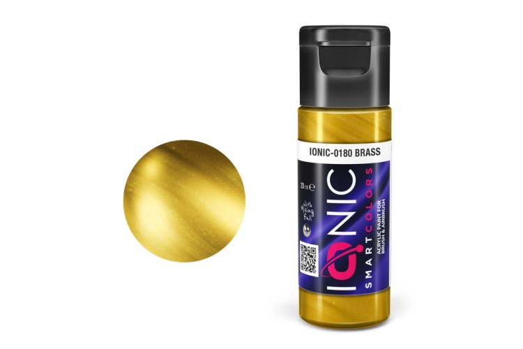 AMMO MIG IO0180 Ionic Smart Colors - Messing - Metallic - Acryl - 20 ml - Migio0180 xs 1 - MIGIO0180-XS