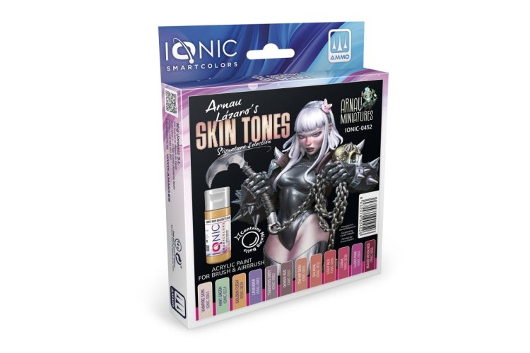 AMMO MIG IO0452 Ionic Smart Colors - Arnau Lázaro Huidtinten Kleurenset - Acryl Set 12x20ml - Migio0452 xs 1 - MIGIO0452-XS