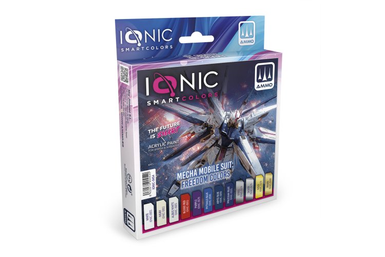 AMMO MIG IO0454 Ionic Smart Colors &ndash; Mecha Mobile Suit Freedom Color Set &ndash; Acrylic Set 12x20ml - Migio0454 xs 1 - MIGIO0454-XS