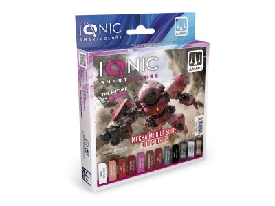 AMMO MIG IO0455 Ionic Smart Colors &ndash; Mecha Mobile Suit Red Color Set &ndash; Acrylic Set 12x20ml - Migio0455 xs 1 - MIGIO0455-XS