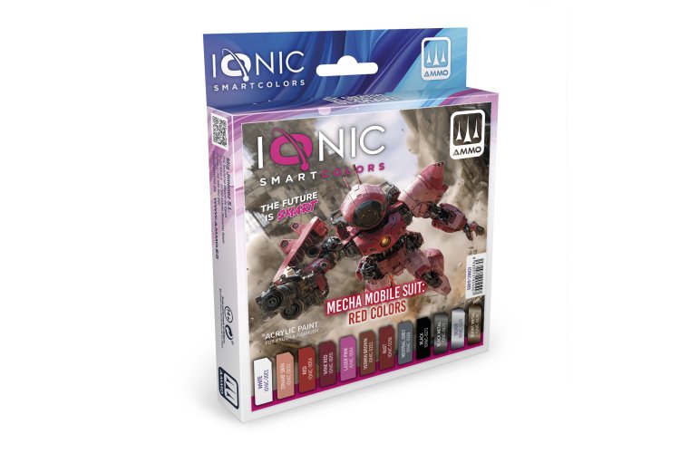AMMO MIG IO0455 Ionic Smart Colors - Mecha Mobile Suit Rode Kleurenset - Acryl Set 12x20ml - Migio0455 xs 1 - MIGIO0455-XS