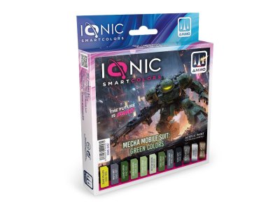 AMMO MIG IO0457 Ionic Smart Colors - Mecha Mobile Suit Groene Kleurenset - Acryl Set 12x20ml - Migio0457 xs 1 - MIGIO0457-XS