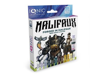 AMMO MIG IO0461 Ionic Smart Colors &ndash; Malifaux NMM Gold and Silver Color Set &ndash; Acrylic Set 12x20ml - Migio0461 xs 1 - MIGIO0461-XS