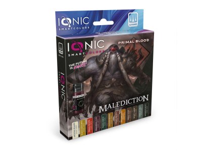 AMMO MIG IO0463 Ionic Smart Colors &ndash; Malediction Primal Blood Color Set &ndash; Acrylic Set 12x20ml - Migio0463 xs 1 - MIGIO0463-XS