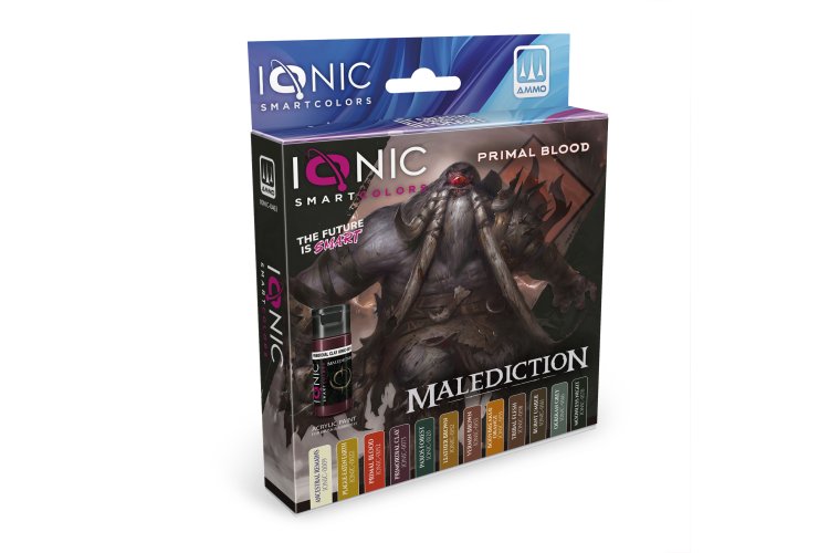 AMMO MIG IO0463 Ionic Smart Colors - Malediction Primal Blood Kleurenset - Acryl Set 12x20ml - Migio0463 xs 1 - MIGIO0463-XS