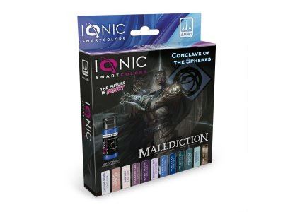 AMMO MIG IO0466 Ionic Smart Colors &ndash; Malediction Conclave of the Spheres Color Set &ndash; Acrylic Set 12x20ml - Migio0466 xs 1 - MIGIO0466-XS