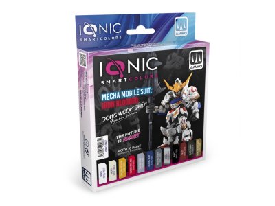 AMMO MIG IO0467 Ionic Smart Colors - Mecha Mobile Suit Iron Blooded by Dong Woo Kleurenset - Acryl Set 10x20ml - Migio0467 xs 1 - MIGIO0467-XS