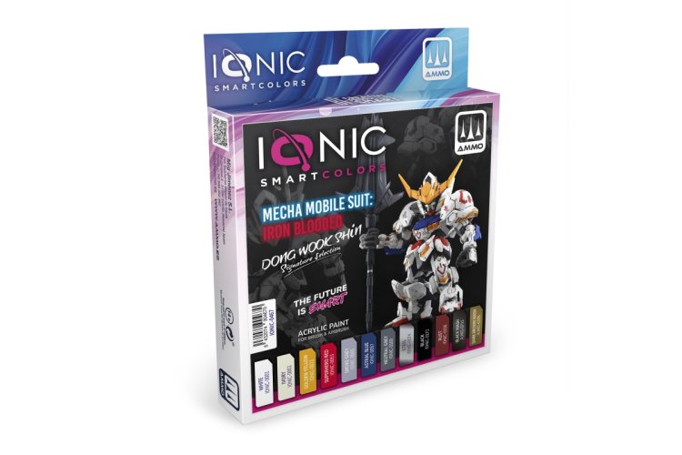 AMMO MIG IO0467 Ionic Smart Colors - Mecha Mobile Suit Iron Blooded by Dong Woo Kleurenset - Acryl Set 10x20ml - Migio0467 xs 1 - MIGIO0467-XS